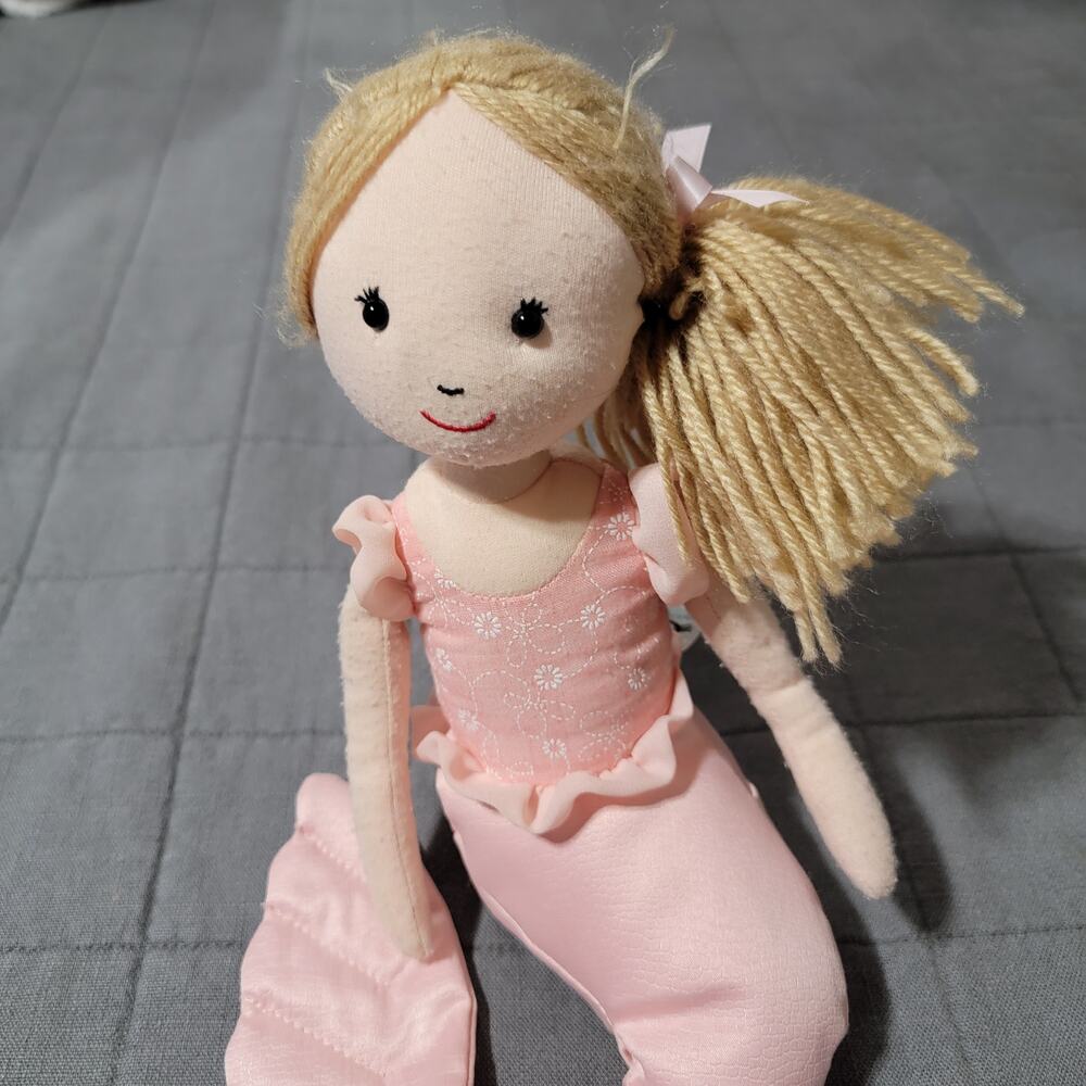 Jellycat Millie Shellebelle 14" Mermaid Plush Doll London Pink Blonde Beanbag - Picture 2 of 7